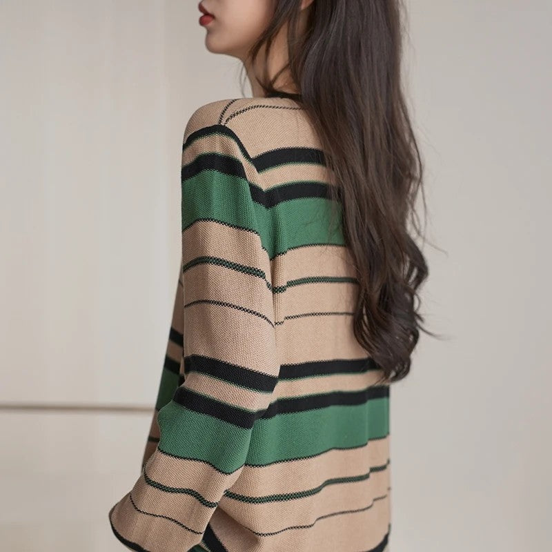 Christine Women's Relaxed Stripe Knit Sweater