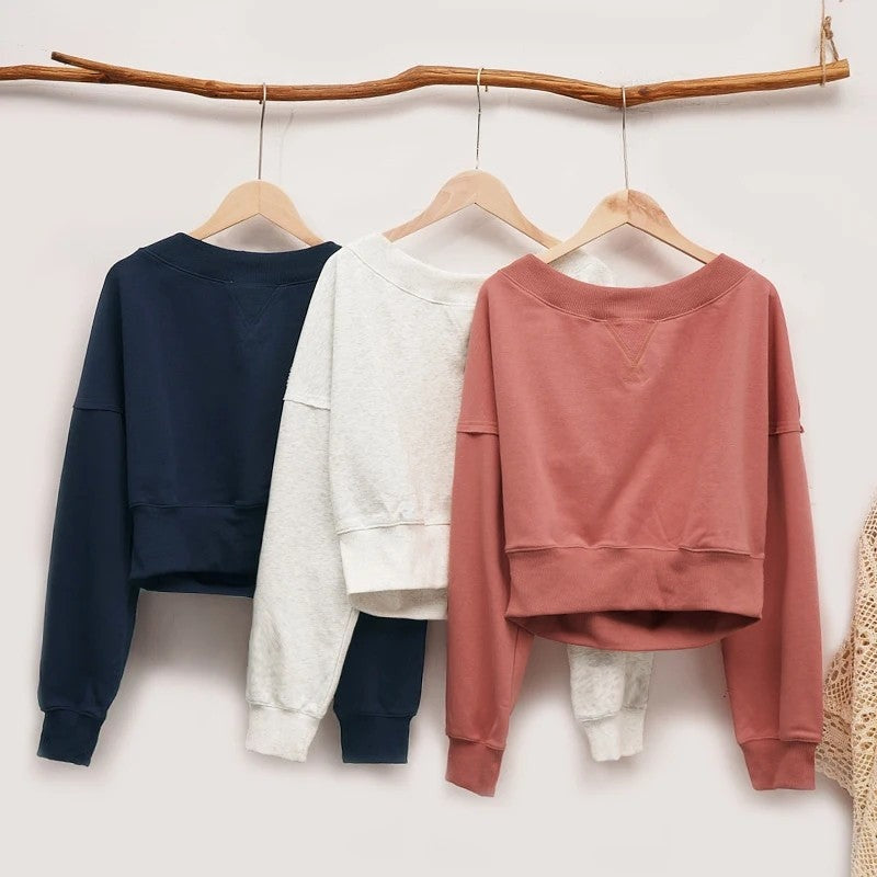 Sofia Women's Relaxed Off-Shoulder Sweatshirt
