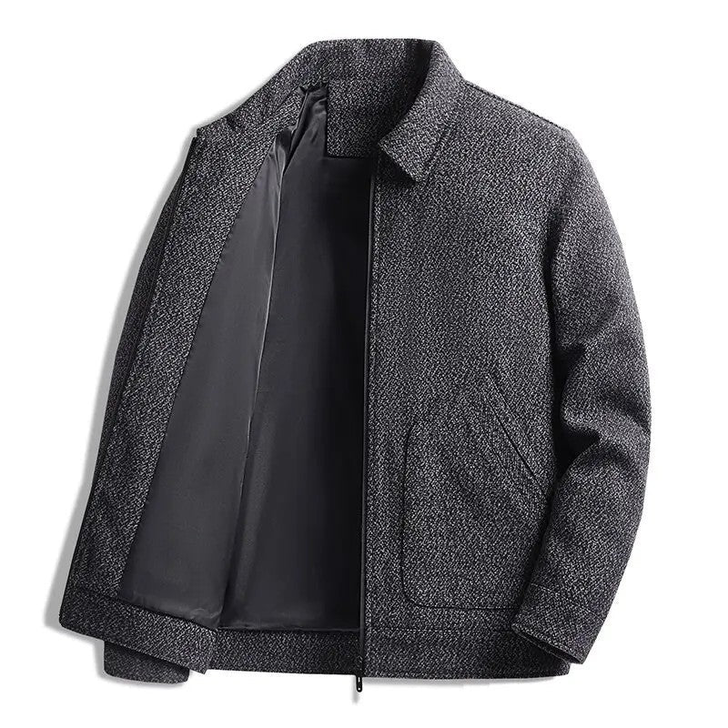 Plus Size Veldrin Textured Knit Zip Jacket