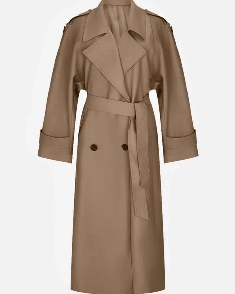 Aldous Relaxed Double-Breasted Trench Coat