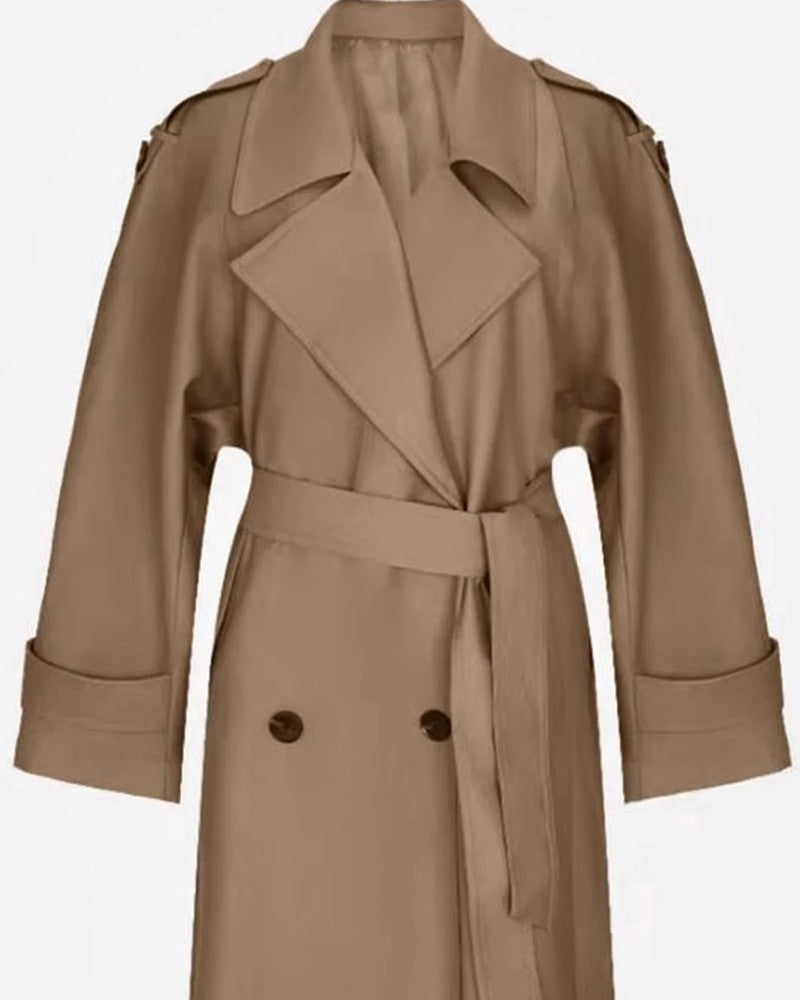 Aldous Relaxed Double-Breasted Trench Coat