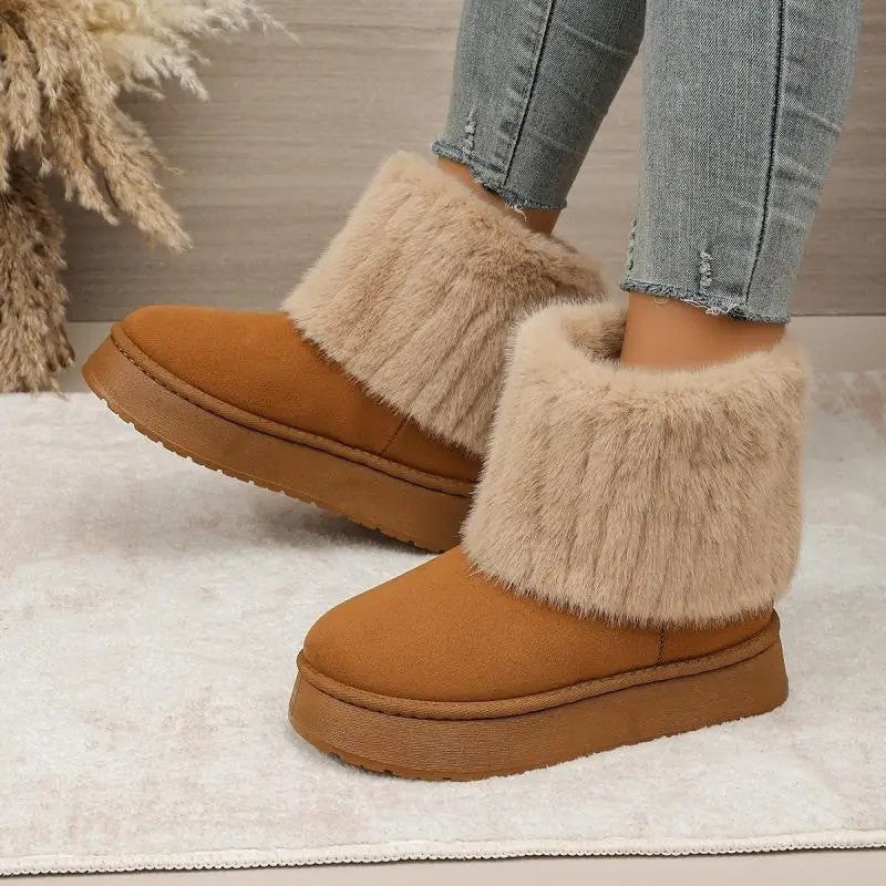 Elena Faux Fur Ankle Winter Boots