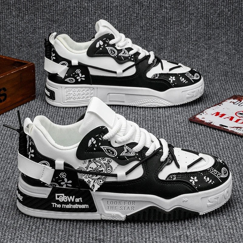 Anthony Men's Bandana Print Streetwear Sneakers