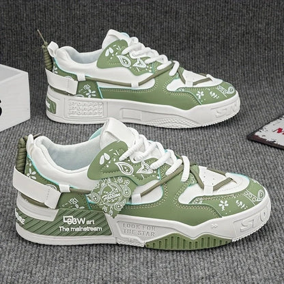 Anthony Men's Bandana Print Streetwear Sneakers