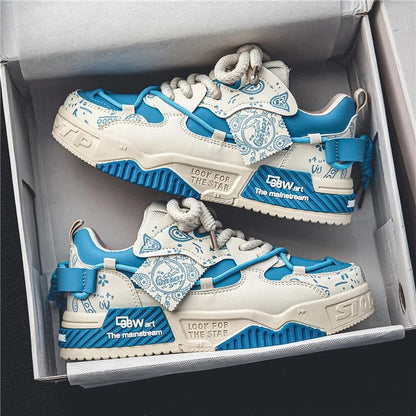 Anthony Men's Bandana Print Streetwear Sneakers