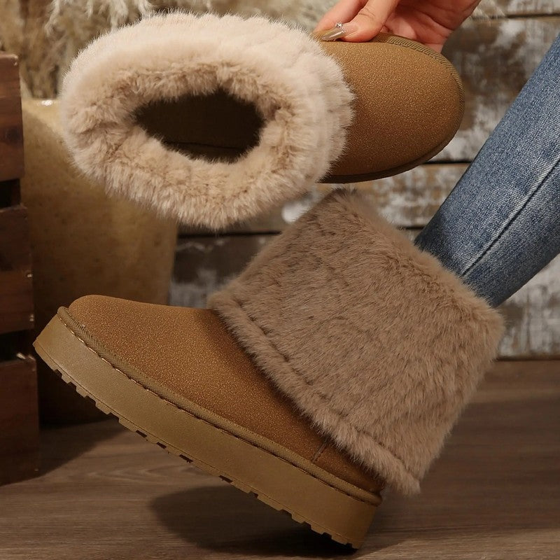 Arvella Plush Lined Winter Ankle Boots