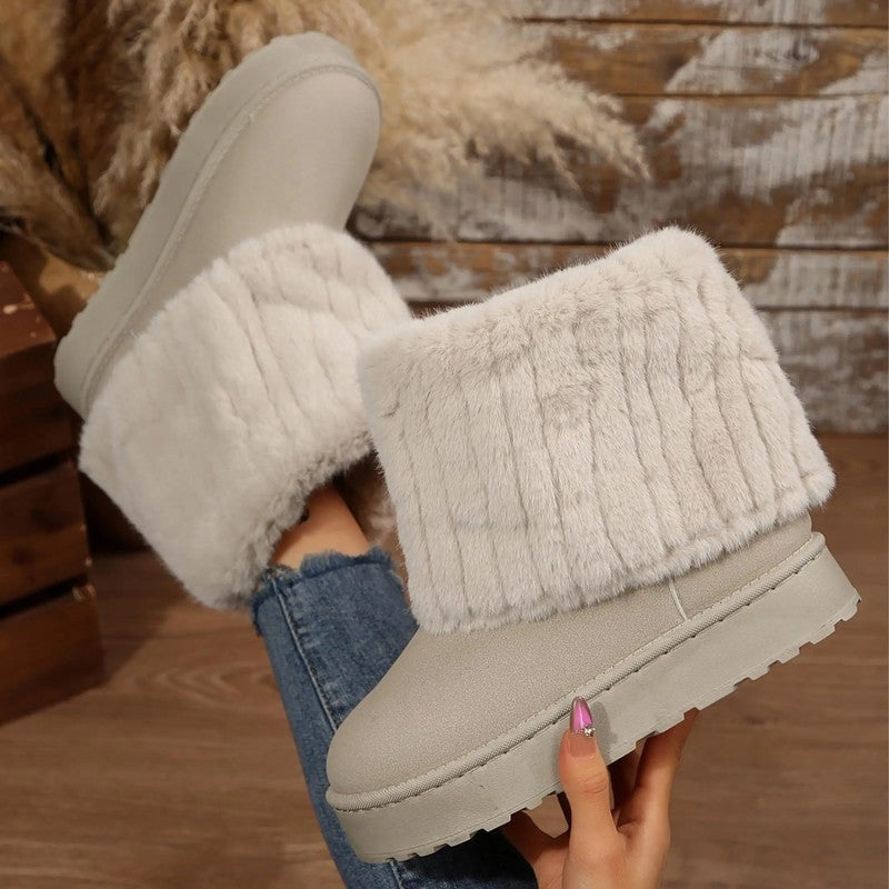 Arvella Plush Lined Winter Ankle Boots