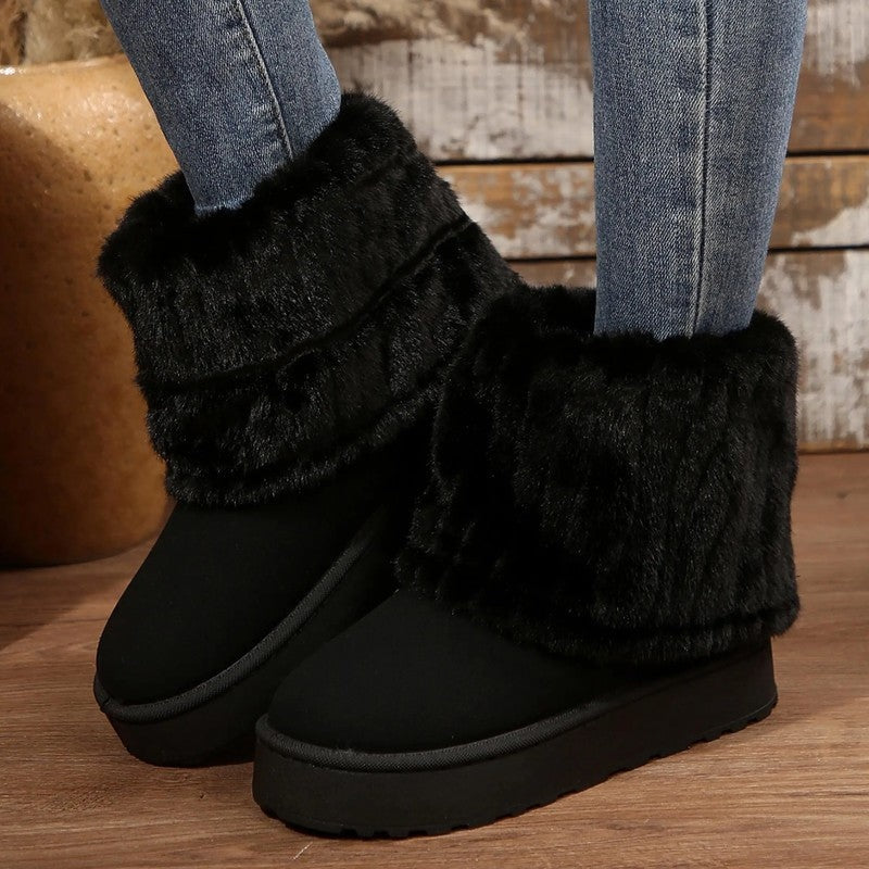 Arvella Plush Lined Winter Ankle Boots