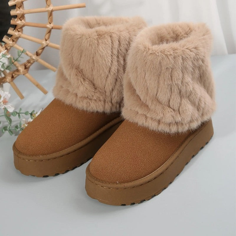 Arvella Plush Lined Winter Ankle Boots