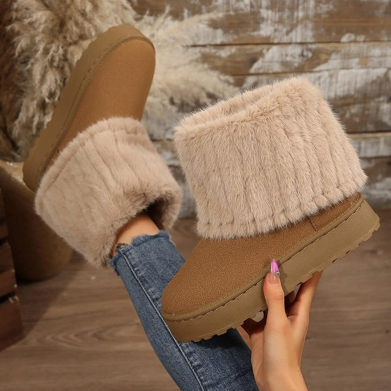 Arvella Plush Lined Winter Ankle Boots