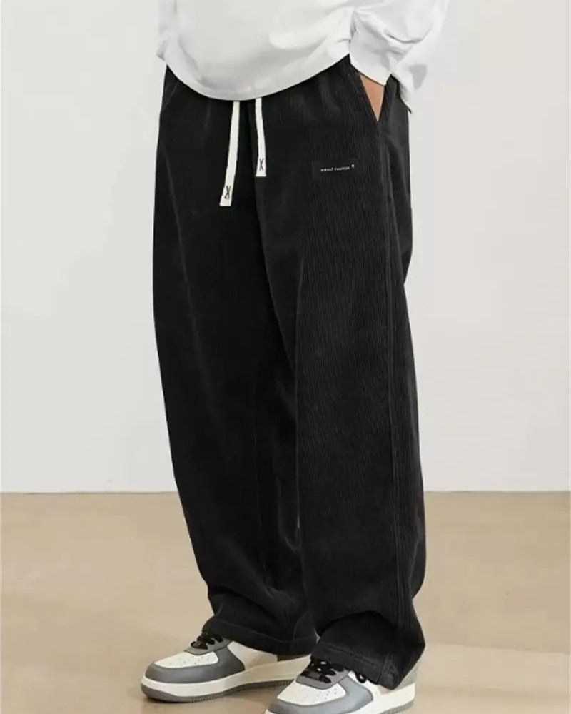 Arvion Relaxed Corduroy Drawstring Pants