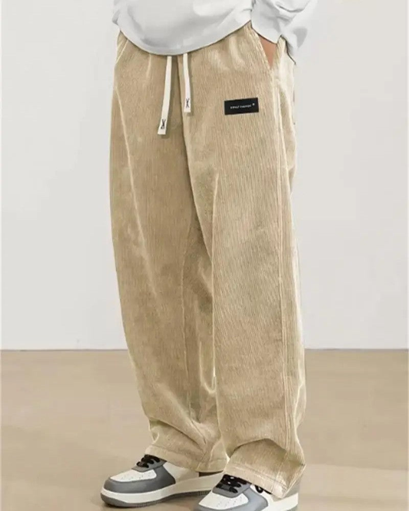 Arvion Relaxed Corduroy Drawstring Pants