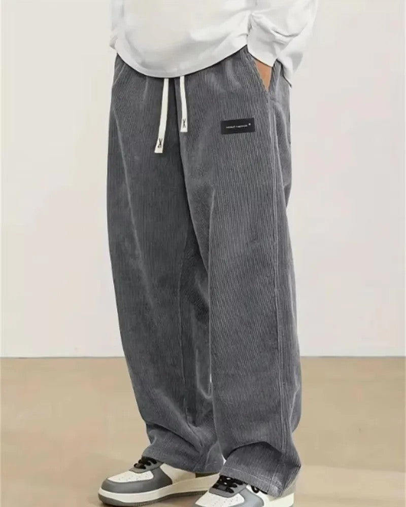 Arvion Relaxed Corduroy Drawstring Pants