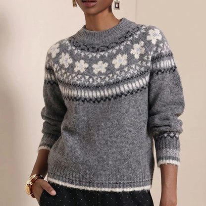 Carla Fair Isle Knit Crewneck Sweater