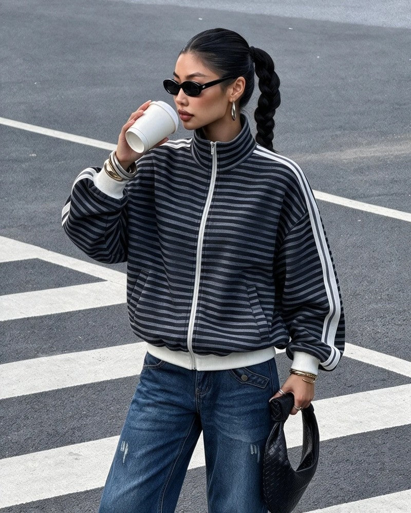 Charlotte Polka Dot Track Jacket