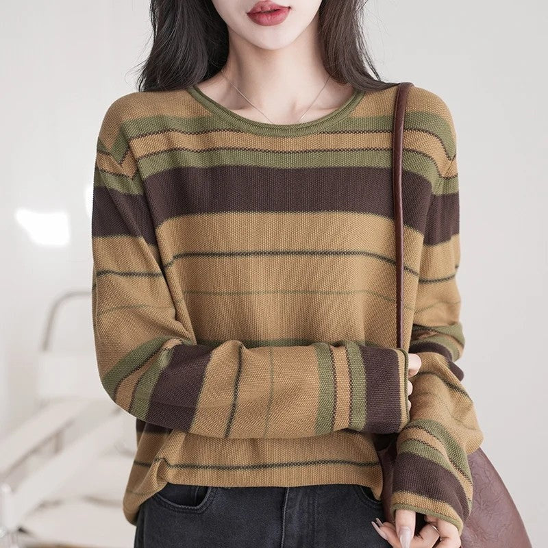 Christine Women's Relaxed Stripe Knit Sweater