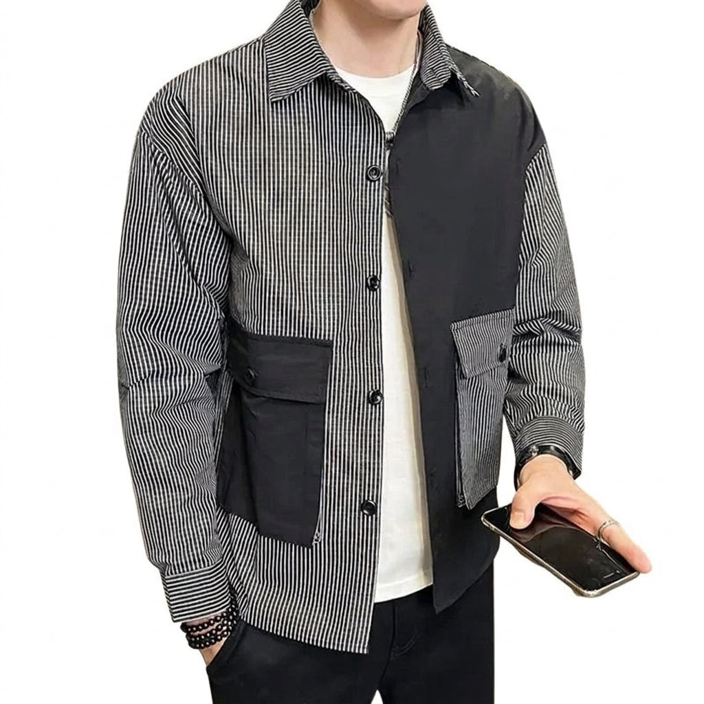 Daniel Men's Relaxed Patchwork Cotton Shirt Jacket