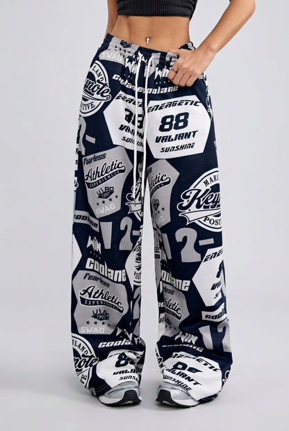 Danielle Women's Graphic Wide-Leg Lounge Pants