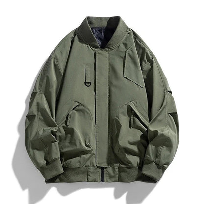 Plus Size Drayden Relaxed Nylon Bomber Jacket
