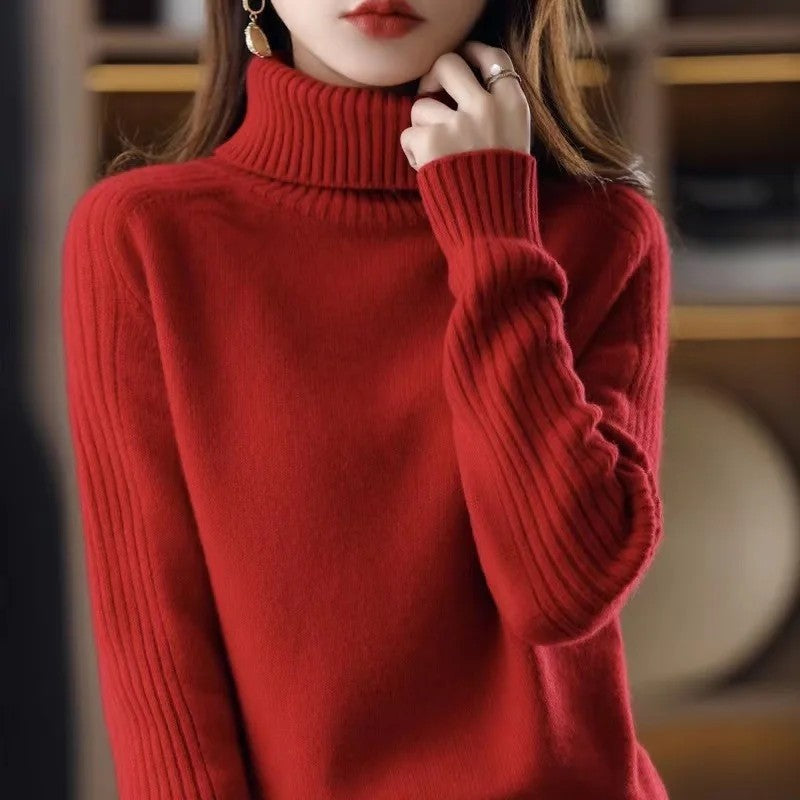 Elaris Ribbed Knit Turtleneck Sweater