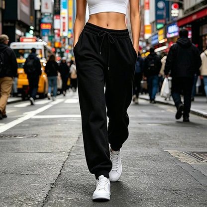 Elira Relaxed Drawstring Fleece Joggers