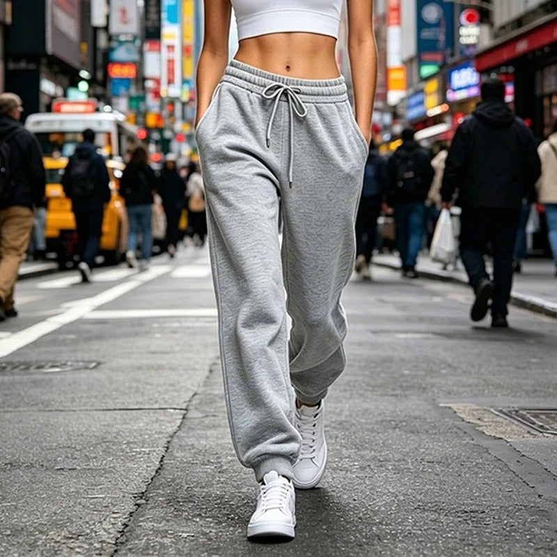Elira Relaxed Drawstring Fleece Joggers