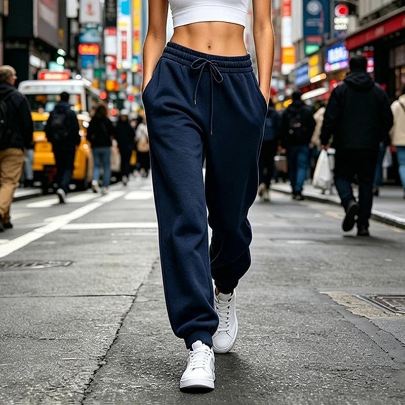 Elira Relaxed Drawstring Fleece Joggers