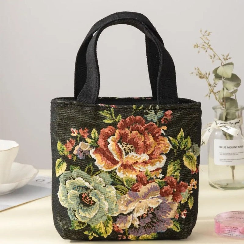 Eloria Embroidered Canvas Tote Bag