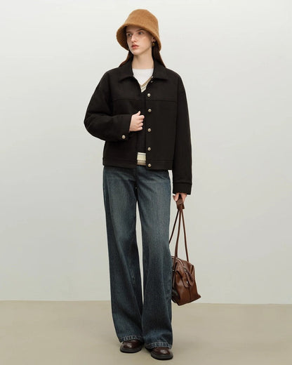 Elsa Contrast Trim V-Neck Knit Sweater