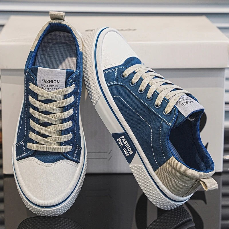Ethan Men's Canvas Low-Top Skate Sneakers