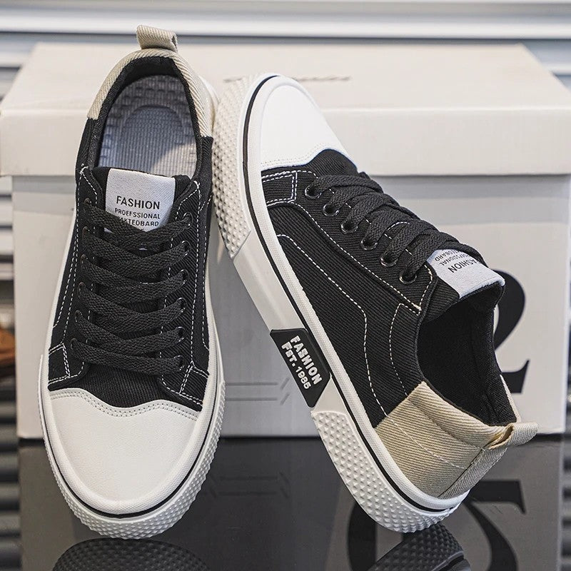 Ethan Men's Canvas Low-Top Skate Sneakers