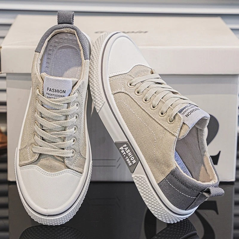 Ethan Men's Canvas Low-Top Skate Sneakers