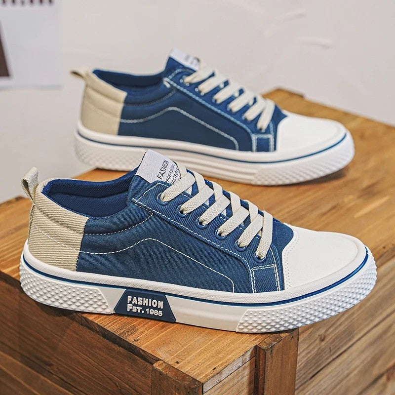 Ethan Men's Canvas Low-Top Skate Sneakers