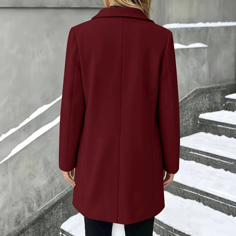 Eva Elegant Tailored Wool Coat