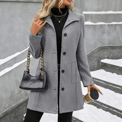 Eva Elegant Tailored Wool Coat