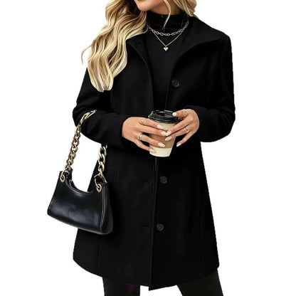 Eva Elegant Tailored Wool Coat