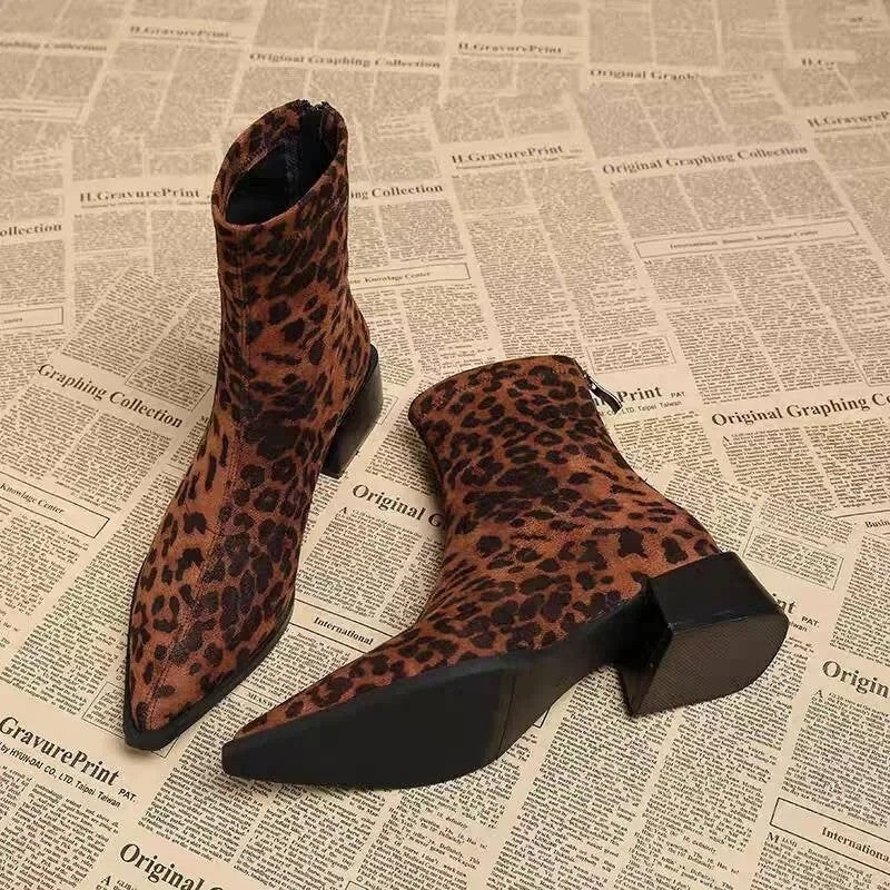 Claudia Bold Pointed Toe Ankle Boots