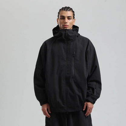 Kavrin Oversized Hooded Windbreaker Jacket