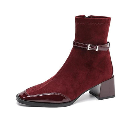 Laura Block Heel Ankle Boot