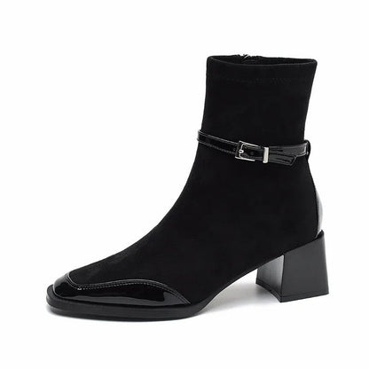 Laura Block Heel Ankle Boot