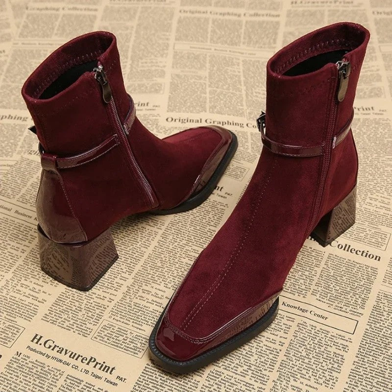 Laura Block Heel Ankle Boot