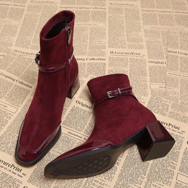 Laura Block Heel Ankle Boot
