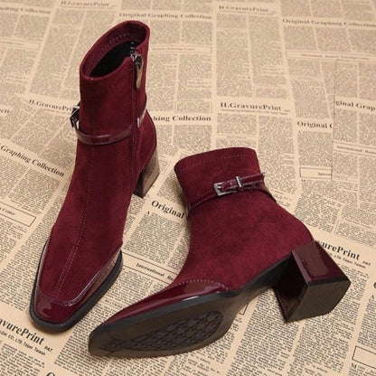 Laura Block Heel Ankle Boot