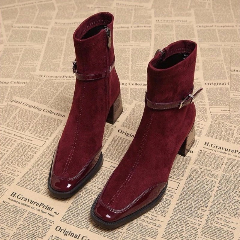 Laura Block Heel Ankle Boot