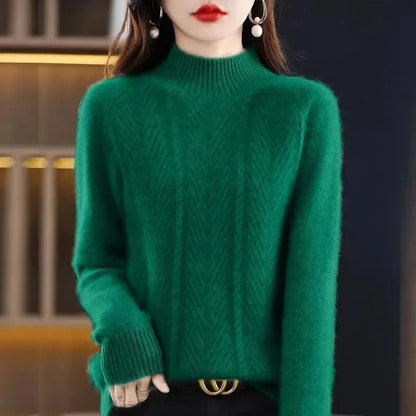 Lirene Soft Knit Mock Neck Sweater