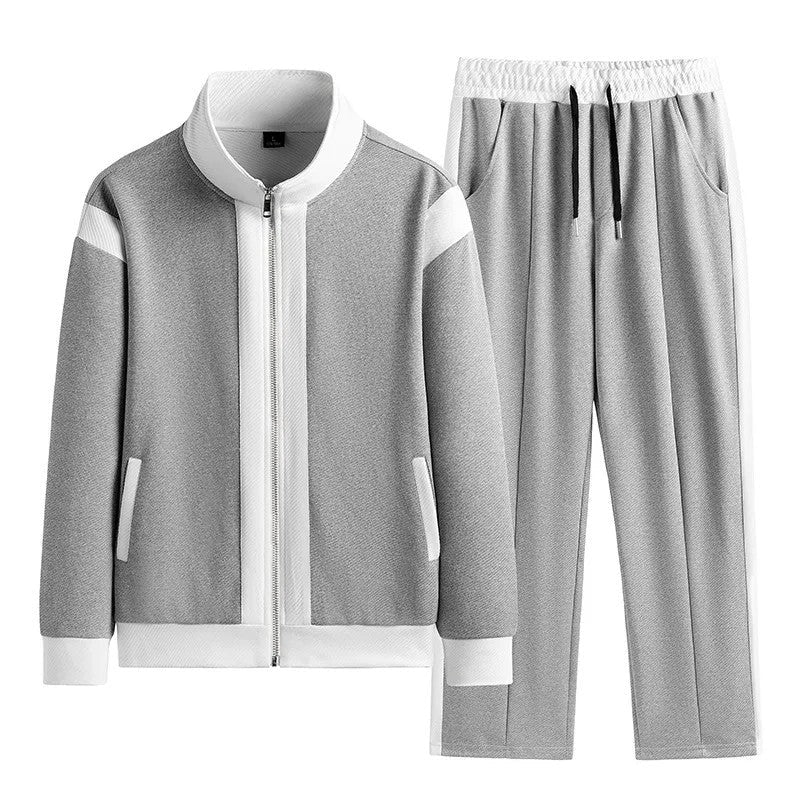 Lorven Contrast Stripe Zip Track Set