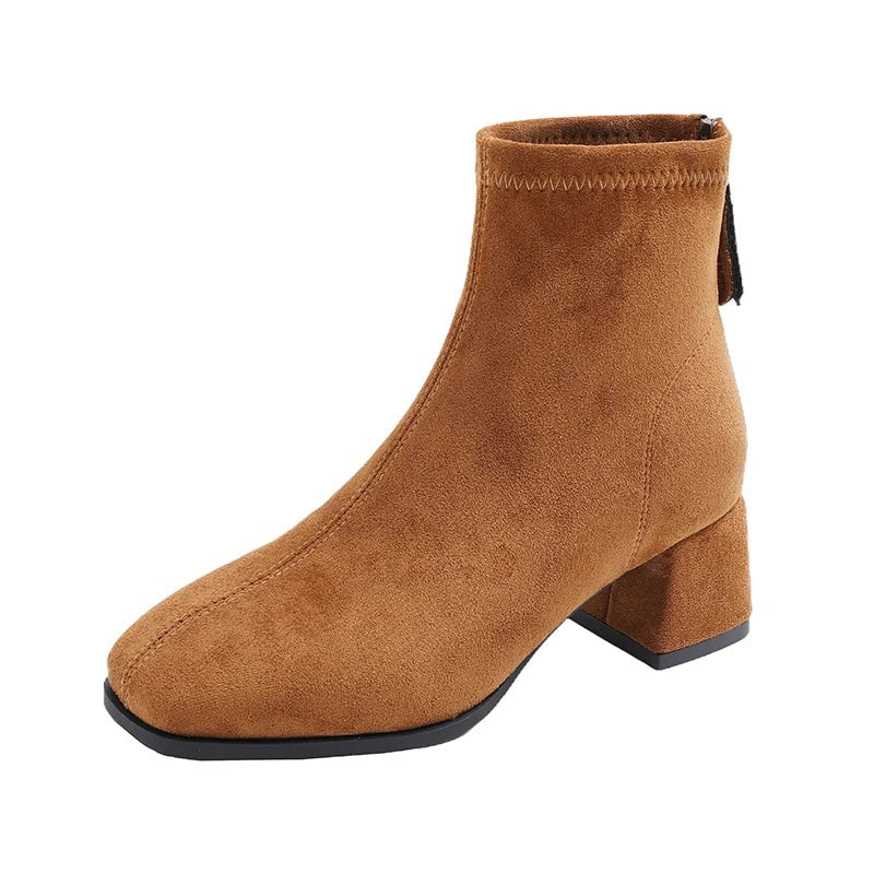 Lunari Block Heel Ankle Boots