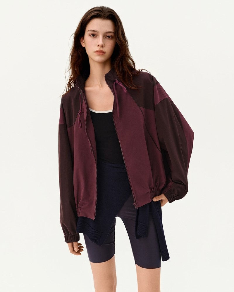 Lunari Relaxed Drawstring Zip Jacket
