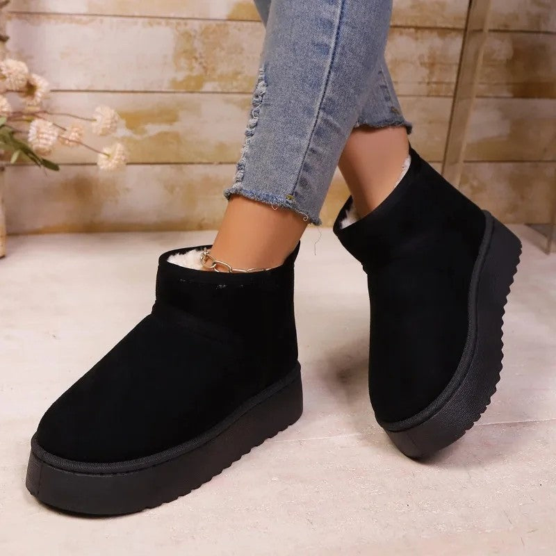 Lunira Platform Shearling Lined Ankle Boots