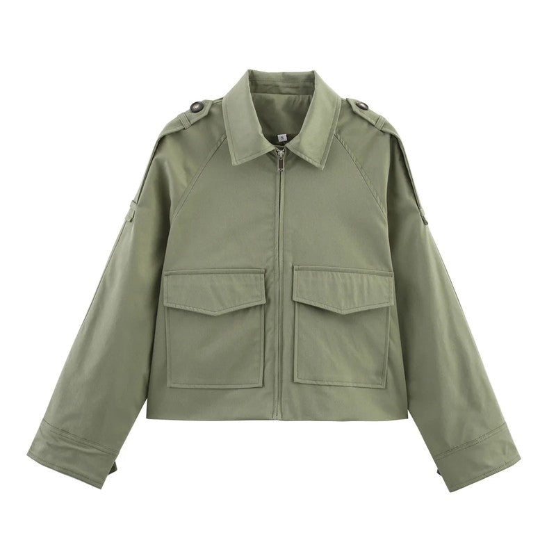 Marais Utility Cropped Zip Jacket